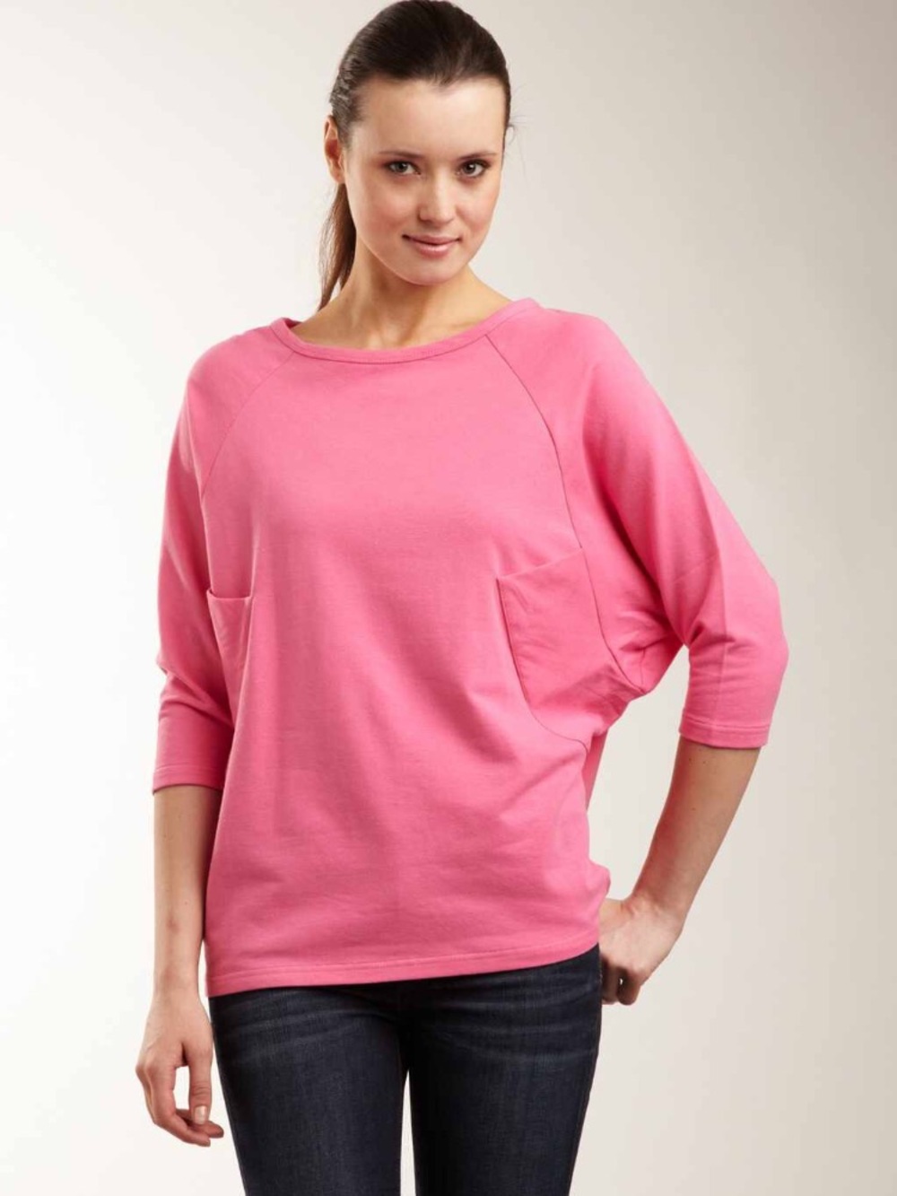 Central Park West New York Activewear Yoga Dolman Pullover